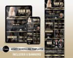 Acuity Scheduling Template Hair | Hair Stylist Acuity Scheduling Template | Hair Stylist Branding | Hair Stylist Website Banners